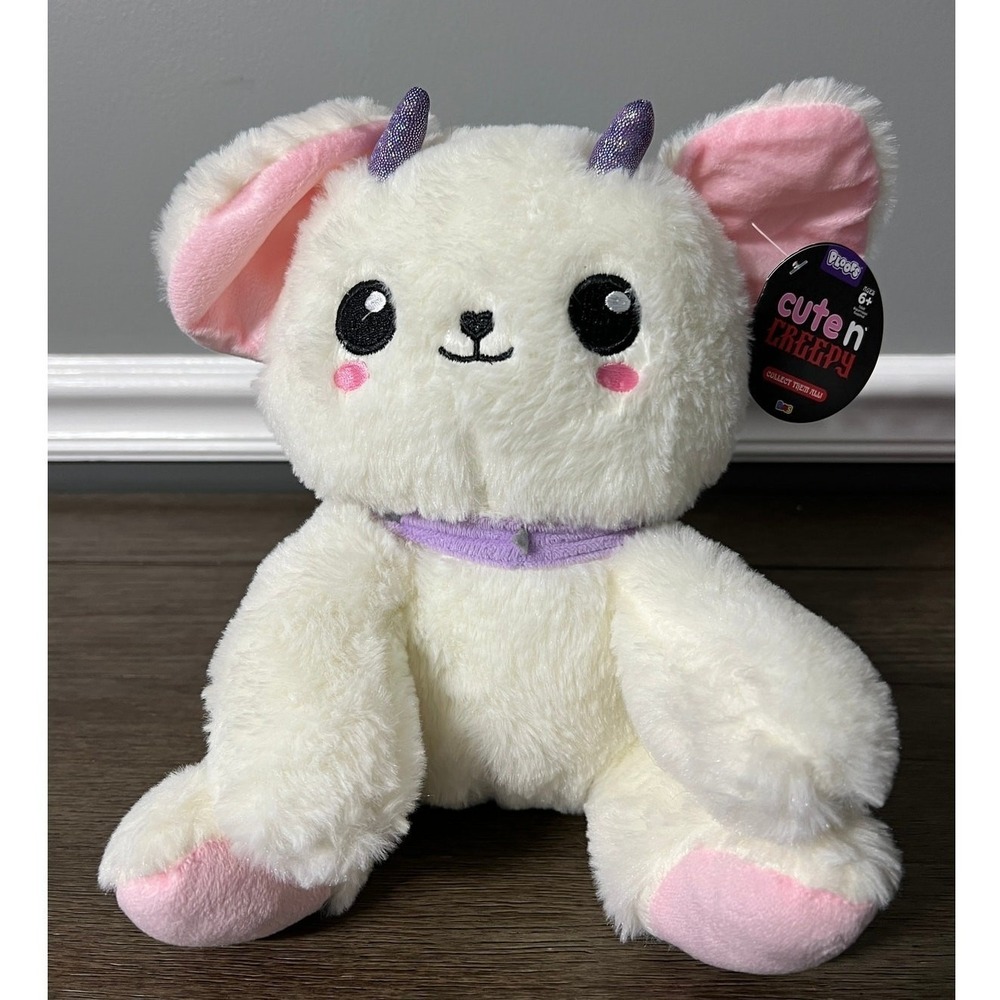Ploofs Cute n Creepy White Monster Plush Stuffed Animal New with Tag